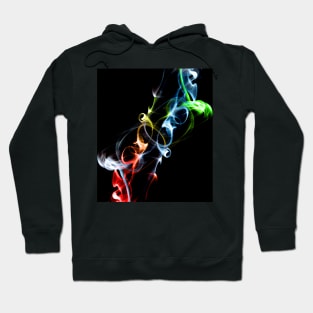 Unique and organic Smoke art spiral Hoodie